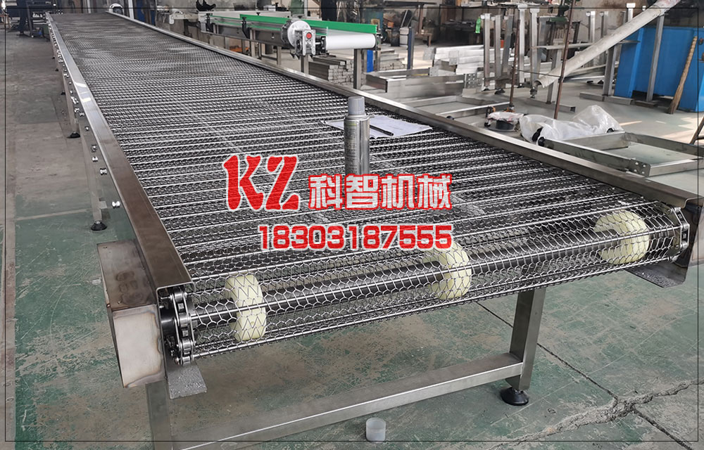 丸子生產(chǎn)線(xiàn)轉(zhuǎn)彎網(wǎng)鏈輸送機(jī)保養(yǎng)檢查